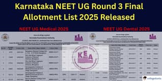 Karnataka NEET UG Round 3 Final Allotment List 2025 Released at cetonline.karnataka.gov.in, Check List Here